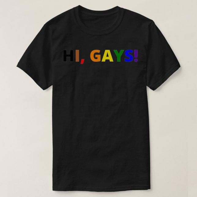 Camiseta Gay HI (Frente do Design)