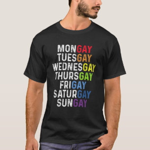 Camiseta Gay Homossexuais Dias Engraçados De Orgulho Da Sem