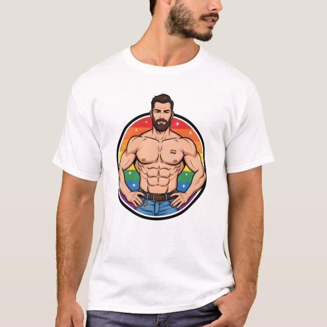 Camiseta GAY ICON T-Shirt | Gay Pride Shirt for Men | LGBTQ (Frente)