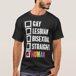 Camiseta Gay Lésbica Hetero Biseual Gift.