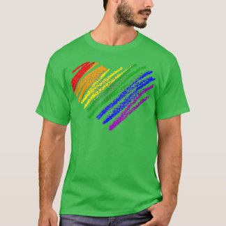 Camiseta Gay LGBT de Sinalizador do Arco Arco-Íris LGBT de 