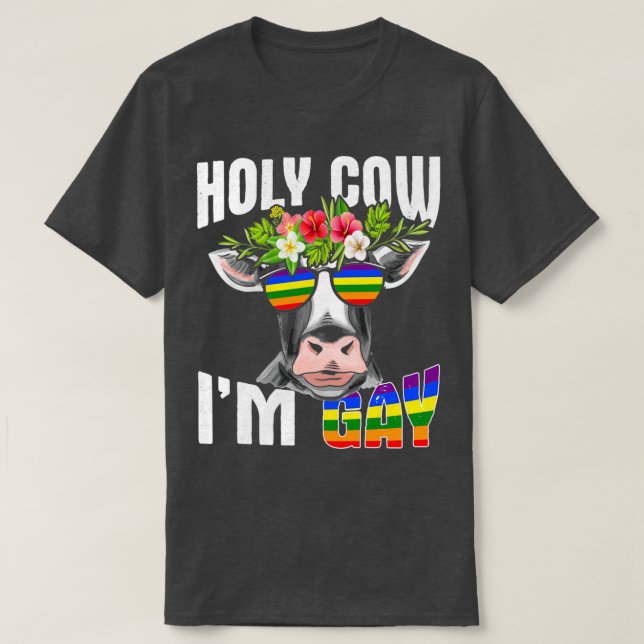 Camiseta Gay LGBT - Design de criação de vacas para Amante  (Frente do Design)