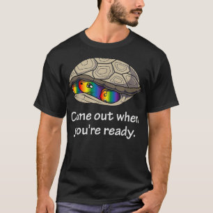 Camiseta Gay LGBT LGBT Ally Pride Orgulho Arco-Íris Turtle 