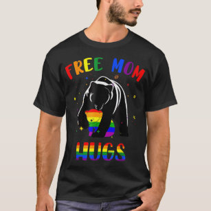 Camiseta Gay LGBT Orgulho Mama Urso Por Mulheres Libertando