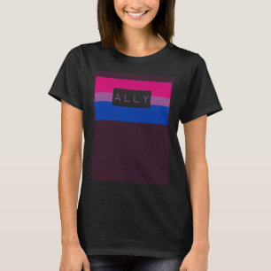 Camiseta Gay LGBTQ Bonito Ally Bisexual Orgulho Sinalizador