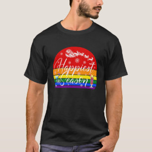 Camiseta Gay LGBTQ Men Cristo Feminina da Festa Mais Felíci