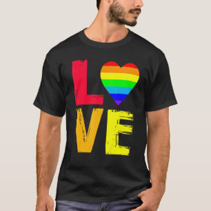 Camiseta Gay Love Pride Rainbow Lgbt Gay Awarness Love