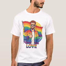 Gay LOVE T-Shirt | Gay Pride Shirt for Men | LGBTQ