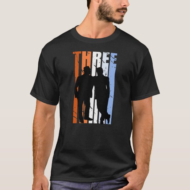 Camiseta Gay Mens 3º aniversário do casamento LGBTQ (Frente)
