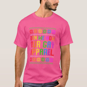 Camiseta Gay Natal Engraçado LGBT Don We Now Our Gay Costum
