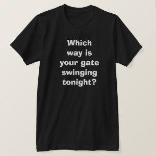 Camiseta Gay Nightclub Gate Swing Bissexual LGBTQ Engraçad