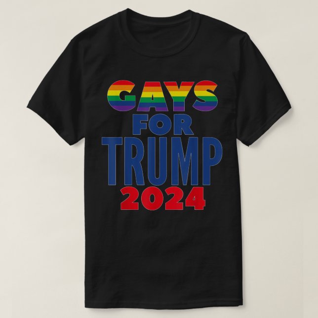 Camiseta Gay Para A Eleição De Trump 2024 (Frente do Design)