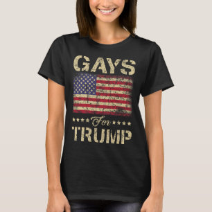 Camiseta Gay Para Estrelas De Bomba E Bandeiras Americanas
