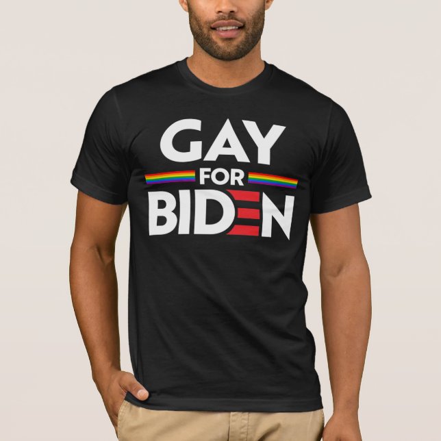Camiseta GAY PARA JOE BIDEN T-Shirt (Frente)