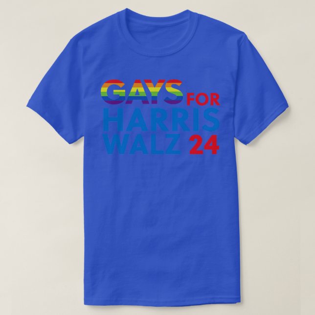 Camiseta Gay para Walz 2024 (Frente do Design)