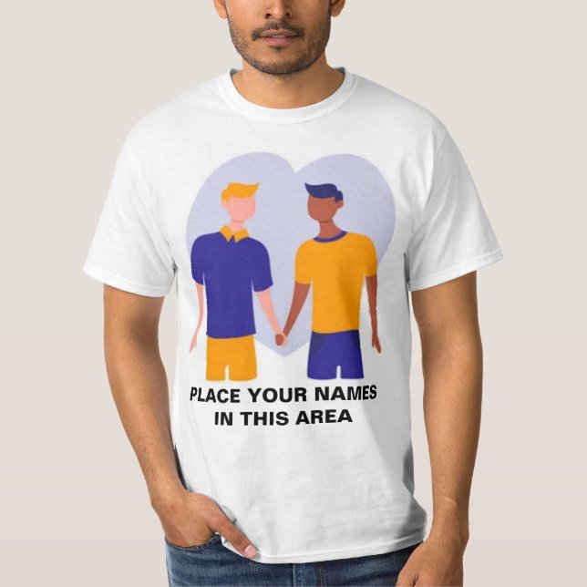Camiseta Gay personalizado por Namorado (Frente)