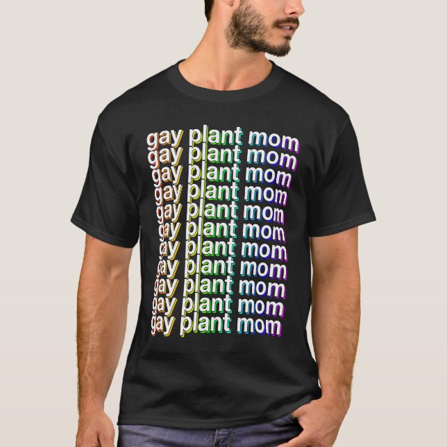 Camiseta Gay Plant Mom LGBTQ Queer Women WLW Woman Girl Pri (Frente)