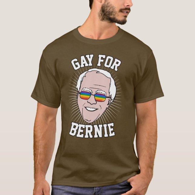 Camiseta Gay por Bernie - Orgulho (Frente)