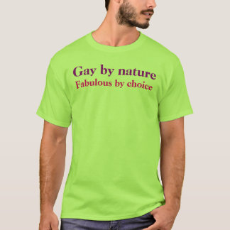 Camiseta Gay por natureza, fabuloso pela escolha