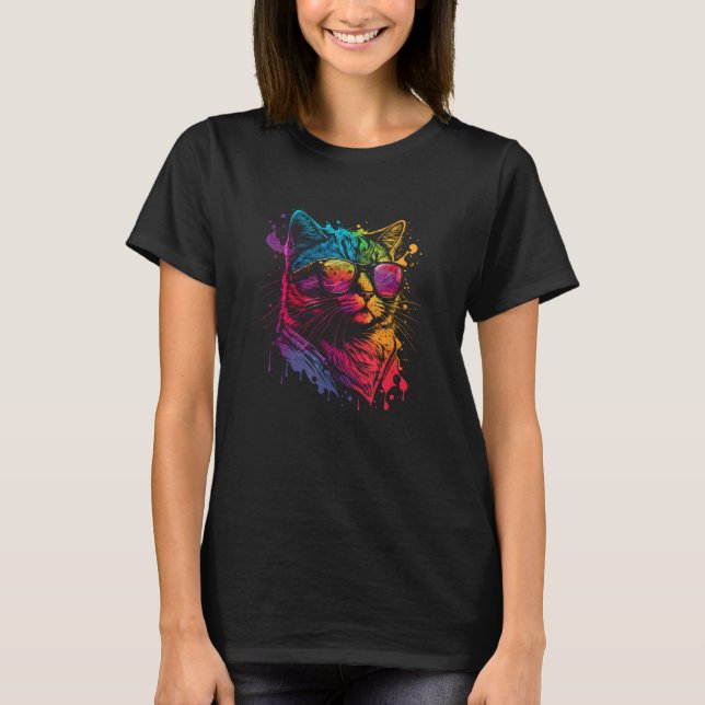 Camiseta Gay Pride Cat Animal  Pride Month Cute Equality 1 (Frente)