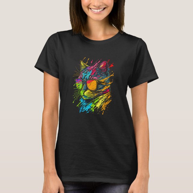 Camiseta Gay Pride Cat Animal  Pride Month Cute Equality LG (Frente)