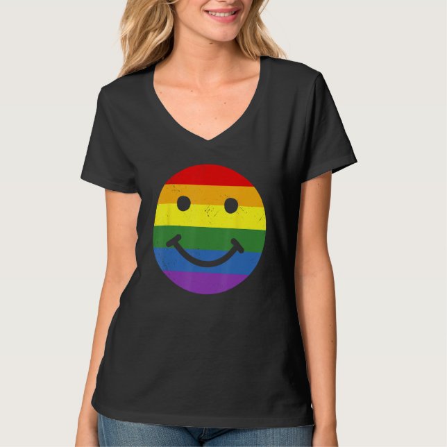 Camiseta Gay Pride Equality LGBTQ Smile (Frente)