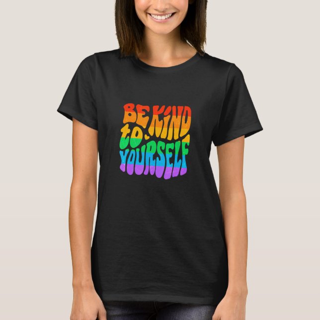 Camiseta Gay Pride Parade LGBTQ+ Rainbow Flag Body Positivi (Frente)