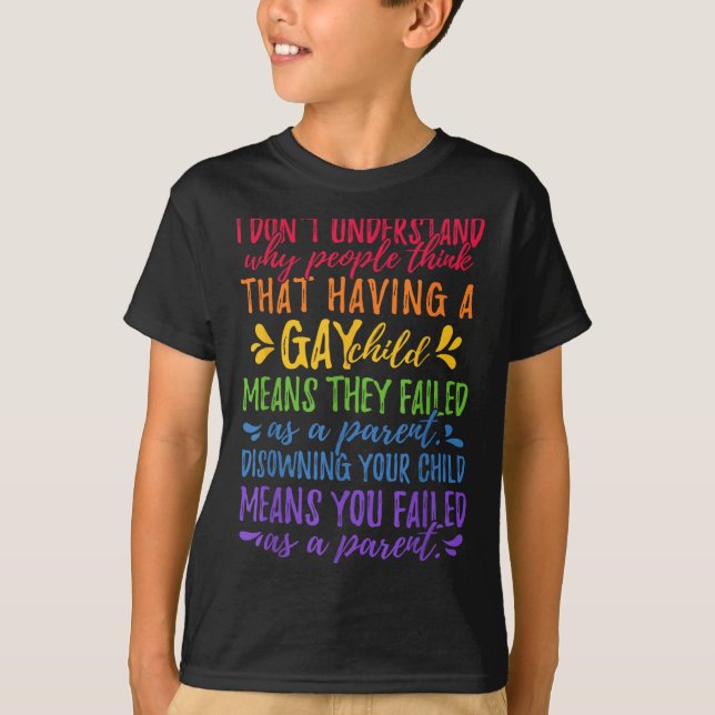 Camiseta Gay Pride - Proud Parent Mom Dad Parenting Quote  (Frente)
