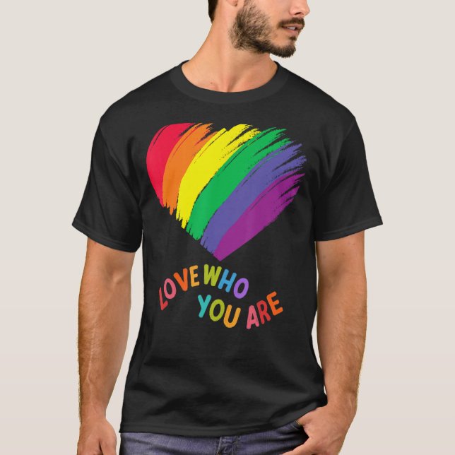 Camiseta Gay Pride Women Rainbow Graphic Love Wins LGBT (Frente)