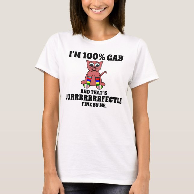 CAMISETA GAY PURRRRRFECTLY (Frente)