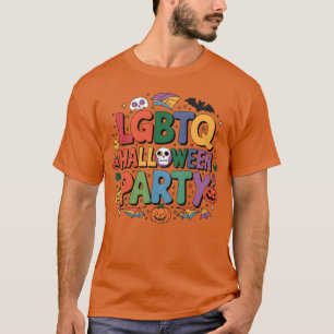 Camiseta Gay Queer LGBTQ Pride Halloween Party Rainbow fame