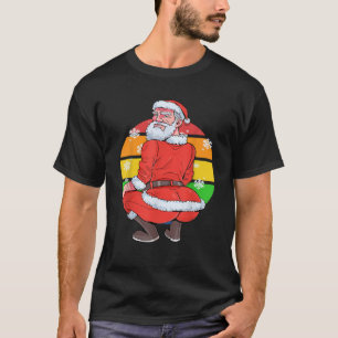 Camiseta Gay Santa Claus Beard LGBTQ Natal Twerk