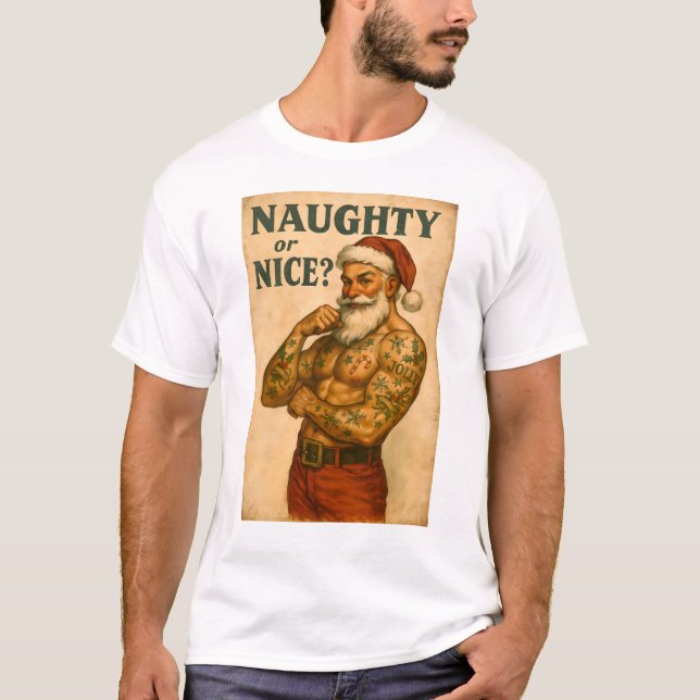 Camiseta Gay Santa T-Shirt | Gay Pride Shirt for Men | LGBT (Frente)