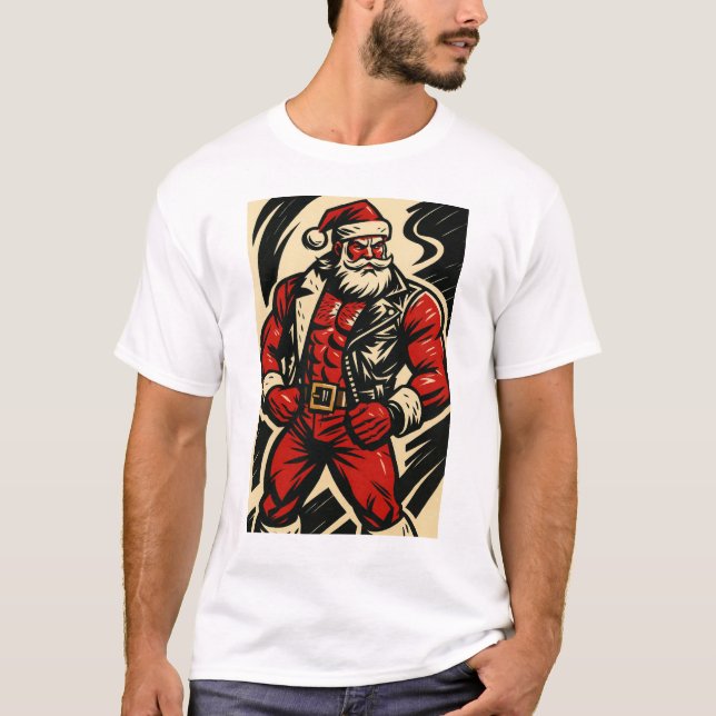 Camiseta Gay Santa T-Shirt | Gay Pride Shirt for Men | LGBT (Frente)