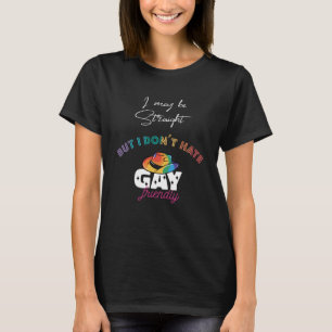 Camiseta GAY Straigt LGBTQ - Liberdade de Gay Trans Quee