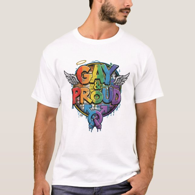 Camiseta GAY STREET T-Shirt | Gay Pride for Men | LGBTQ (Frente)