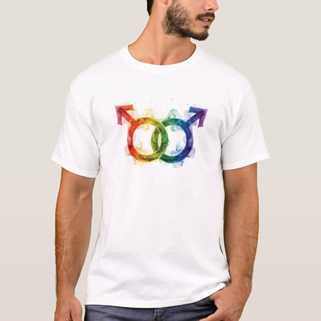 Camiseta GAY SYMBOL T-Shirt | Gay Pride for Men | LGBTQ (Frente)