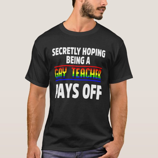 Camiseta Gay teacher LGBT Pride Month Ally Hoping LGBTQIA (Frente)