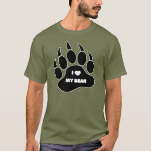 Camiseta Gay Urso de Orgulho de Urso de Urso Eu Corto Meu U