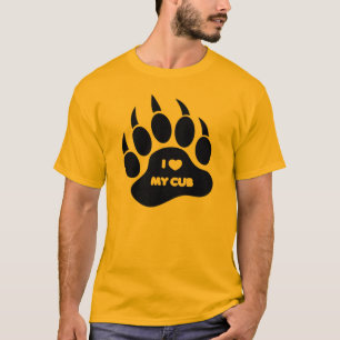 Camiseta GAY Urso Eu Amo meu Filhote de Urso Pata