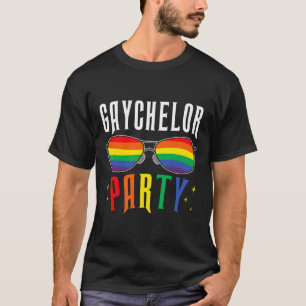Camiseta Gaychelor Festa de Despedida de Solteiro Gay Lésbi