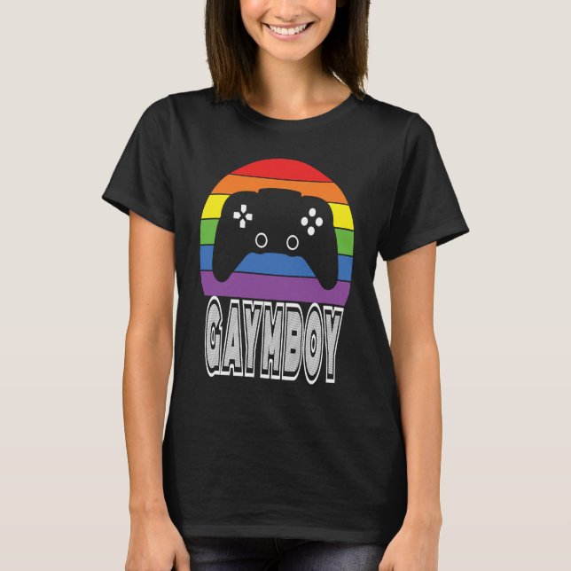 Camiseta Gaymboy gay boys are gaymer and like to play video (Frente)