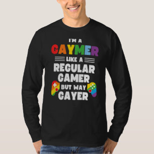 Camiseta Gaymer Gay Gamer Lgbt Pride Rainbow Controller Ga