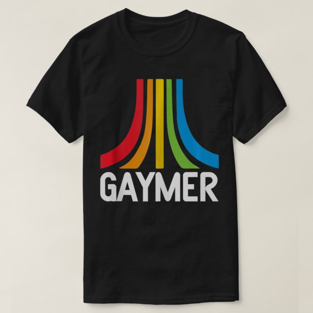 Camiseta Gaymer LGBTQ Video Game Player (Frente do Design)