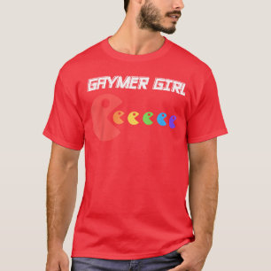 Camiseta Gaymer Menina LGBT Cores Arco-Íris Video Games Jog