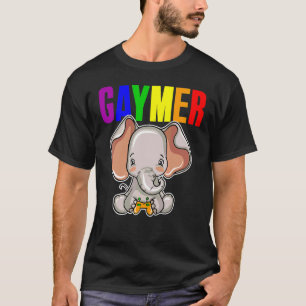 Camiseta Gaymer Orgulho gay Flag Gamer Lgbtq Video Game Ele