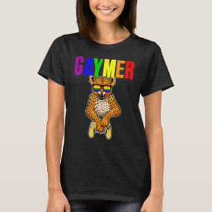Camiseta Gaymer Orgulho gay Flag Gamer Lgbtq Video Game Leo
