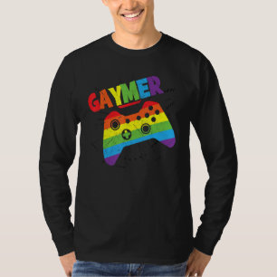 Camiseta Gaymer Pride Gay Lgbt Rainbow Gamer Flag