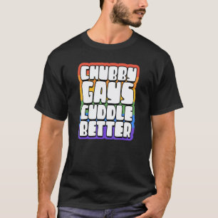 Camiseta Gays Gordinhos Engraçados Abraçam Melhor Orgulhos