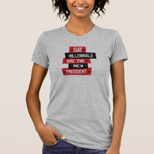 Camiseta Gays Millennials são o Novo Presidente